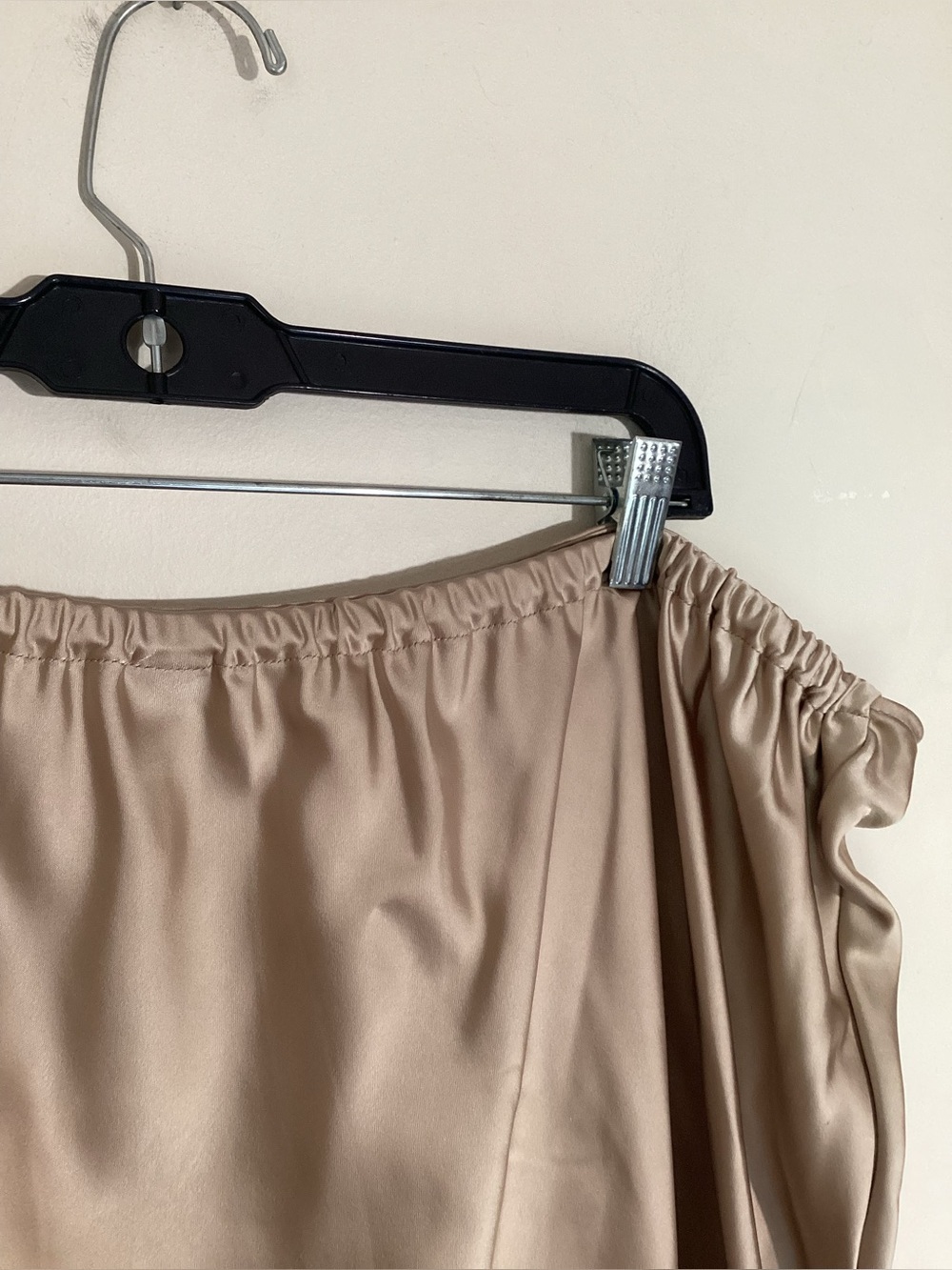 Old Navy Mocha Taffy Satin Midi Slip Skirt NWT Size 2X - Picture 4 of 15